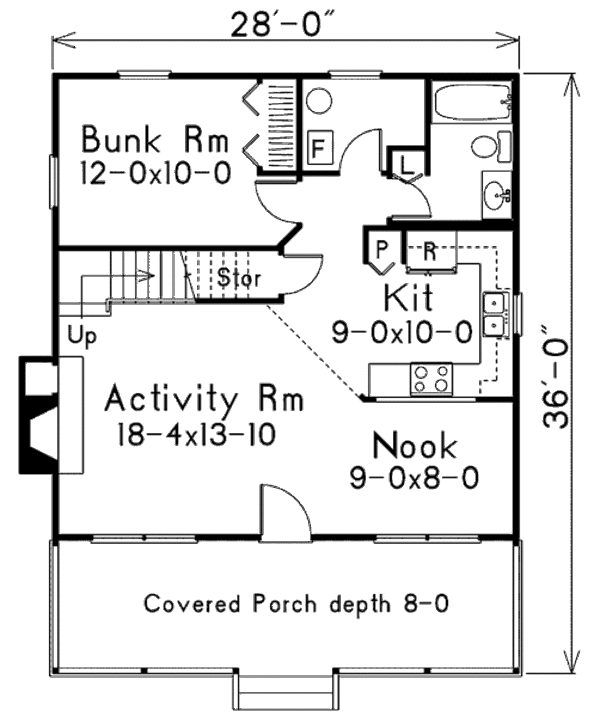 Traditional Floor Plan - Main Floor Plan #57-435