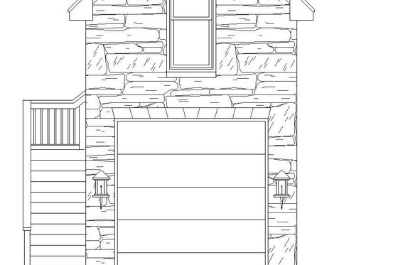 Exterior - Front Elevation 3 for Country House Plan #932-302, 0 bath