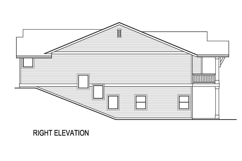 House Plan Design - Exterior - Other Elevation 1 for Farmhouse House Plan #569-61 - 4 bed, 3 bath