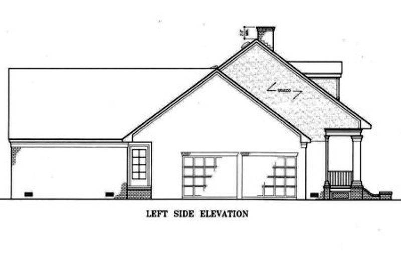 Home Plan - Exterior - Other Elevation 1 for Southern House Plan #45-134 - 3 bed, 2 bath