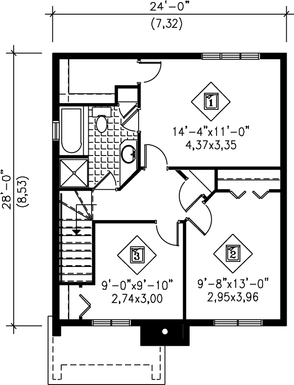 Floor Plan - Upper Floor Plan #25-2281