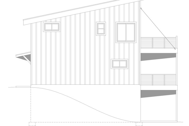 House Plan Design - Exterior - Other Elevation 1 for Modern House Plan #932-423 - 3 bed, 2 bath