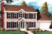 Colonial Style House Plan - 4 Beds 3 Baths 2151 Sq/Ft Plan #3-172 