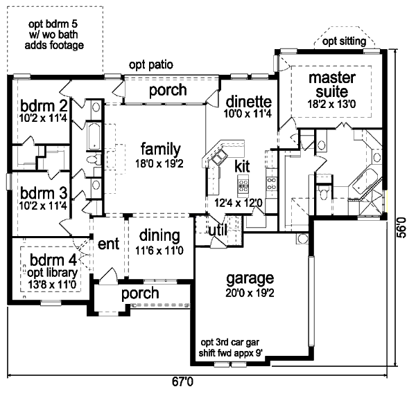 Dream House Plan - Traditional Floor Plan - Main Floor Plan #84-361