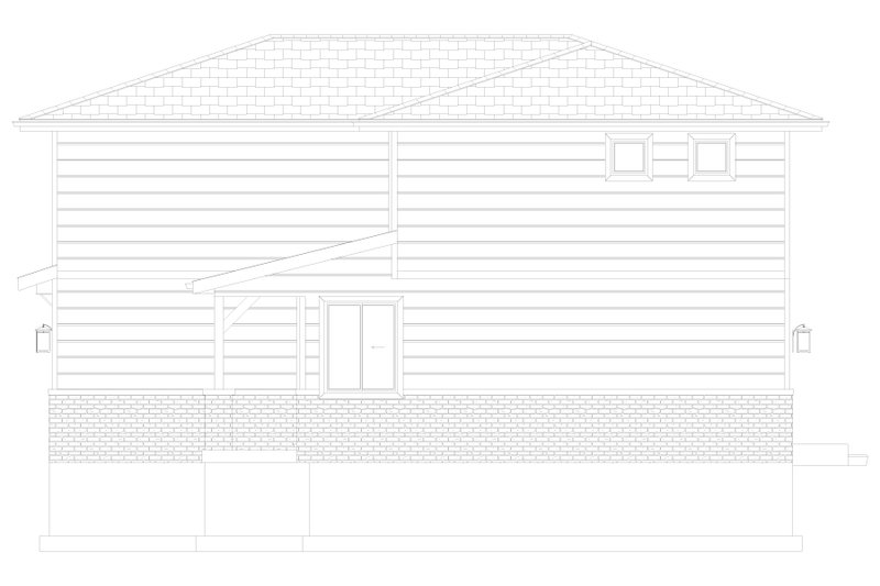 Architectural House Design - Exterior - Other Elevation 2 for Farmhouse House Plan #1060-254 - 3 bed, 2.5 bath