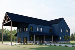Exterior - Other Elevation 3 for Barndominium House Plan #1107-32 - 4 bed, 3.5 bath