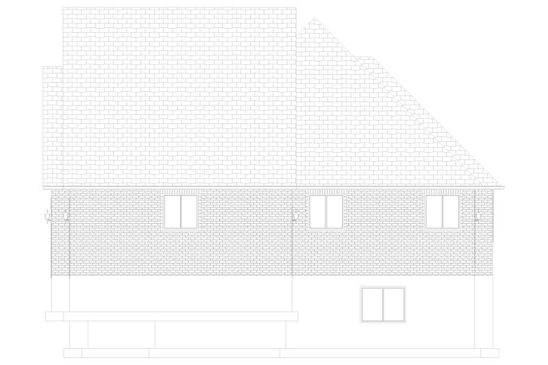 House Blueprint - Exterior - Other Elevation 1 for Ranch House Plan #1060-300 - 3 bed, 2 bath