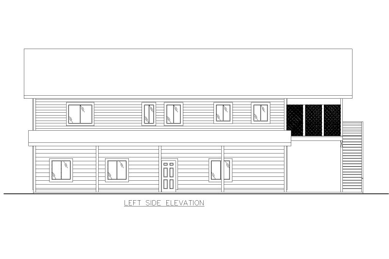 Home Plan - Exterior - Other Elevation for Contemporary House Plan #117-1051 - 2 bed, 2 bath