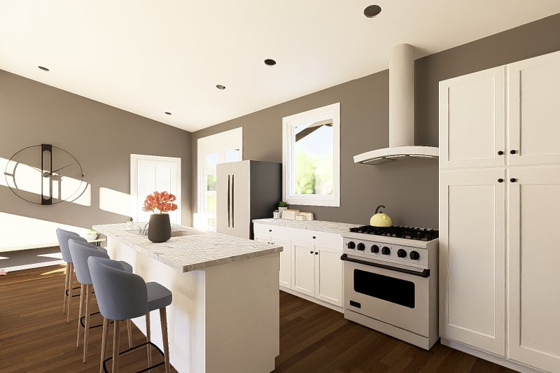 Architectural House Design - Interior - Kitchen 1 for Contemporary House Plan #1064-442 - 2 bed, 2 bath