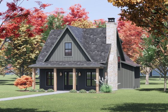 Exterior - Front Elevation 6 for Farmhouse House Plan #1096-144 - 3 bed, 2.5 bath