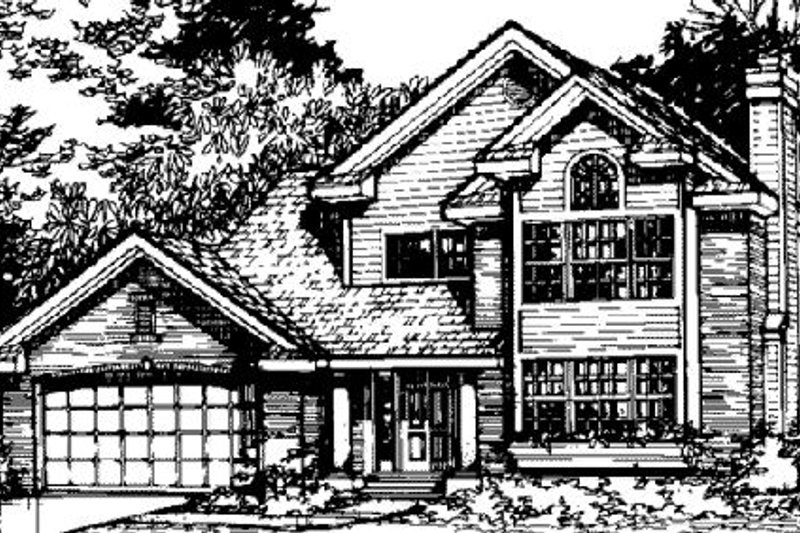 Traditional Style House Plan - 3 Beds 2.5 Baths 1709 Sq/Ft Plan #320-382
