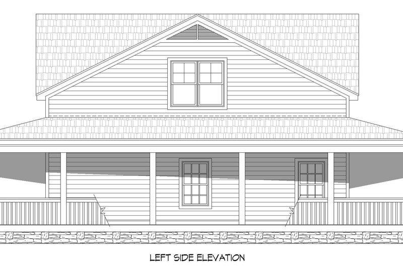Home Plan - Exterior - Other Elevation for Traditional House Plan #932-336 - 3 bed, 2 bath