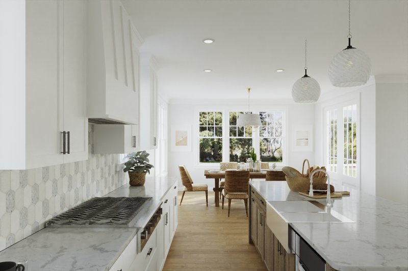House Design - Interior - Kitchen 2 for Bungalow House Plan #461-91 - 4 bed, 3.5 bath
