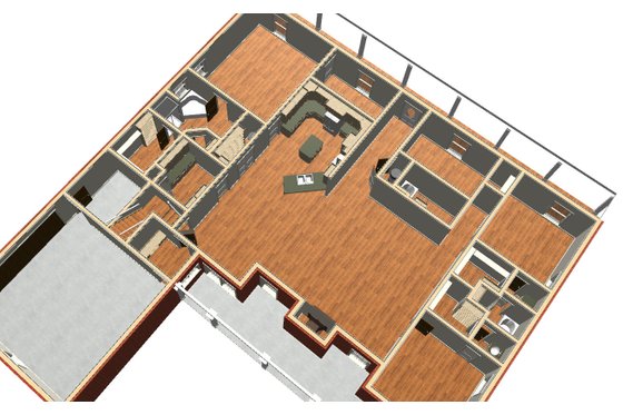 Floor Plan - Other Floor 1 for Country House Plan #44-129 - 4 bed, 3 bath