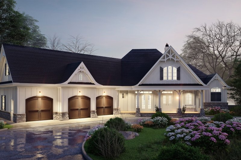 Dream House Plan - Traditional Exterior - Front Elevation Plan #54-469