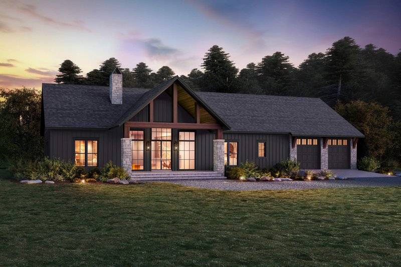 Dream House Plan - Farmhouse Exterior - Front Elevation Plan #430-357