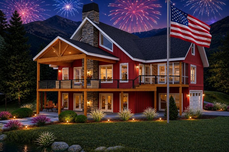 Dream House Plan - Exterior - Front Elevation 2 for Farmhouse House Plan #932-1137 - 3 bed, 2.5 bath