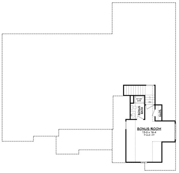 Farmhouse Floor Plan - Upper Floor Plan #430-195
