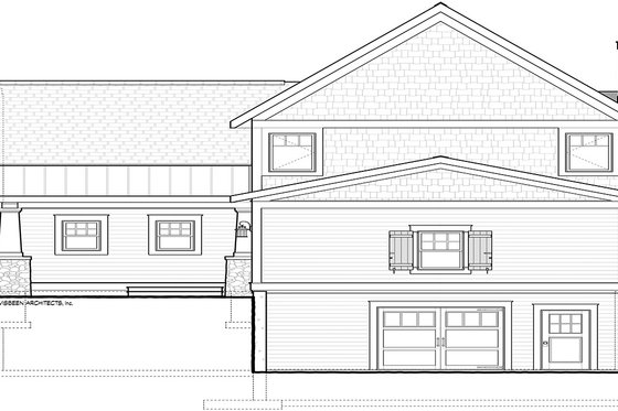 Exterior - Other Elevation for Traditional House Plan #928-17 - 3 bed, 2.5 bath