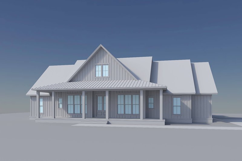 Dream House Plan - Exterior - Front Elevation 16 for Farmhouse House Plan #430-439 - 4 bed, 2.5 bath