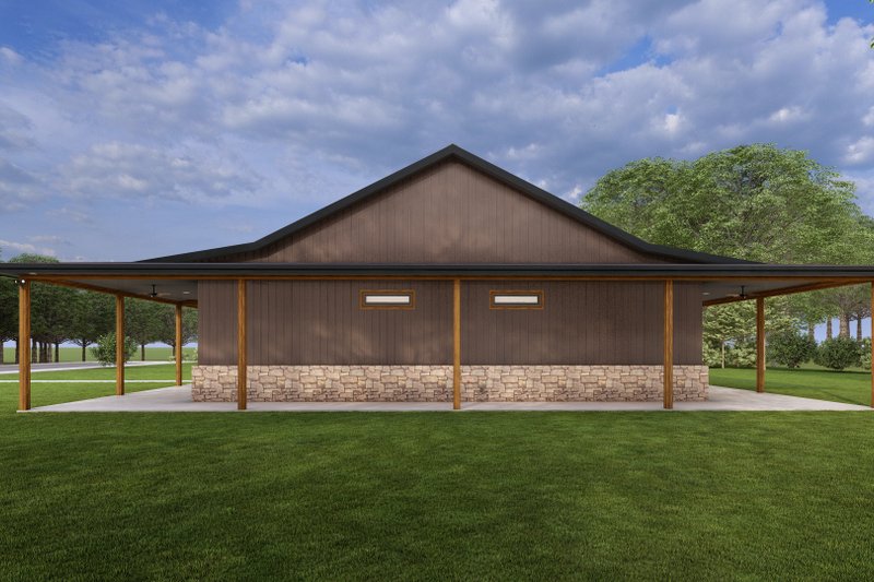 House Design - Exterior - Other Elevation 1 for Ranch House Plan #1127-3 - 3 bed, 2.5 bath