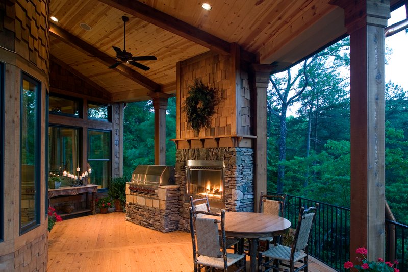Home Plan - Exterior - Covered Porch for Craftsman House Plan #54-391 - 3 bed, 3 bath