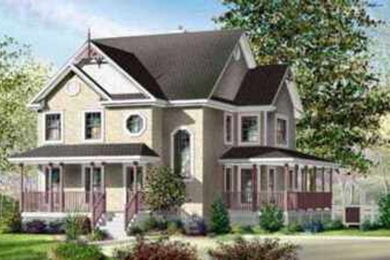 House Design - Traditional Exterior - Front Elevation Plan #25-237