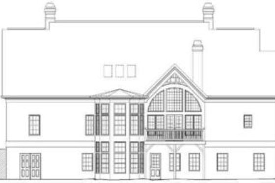 Exterior - Rear Elevation for Colonial House Plan #119-137 - 4 bed, 3.5 bath
