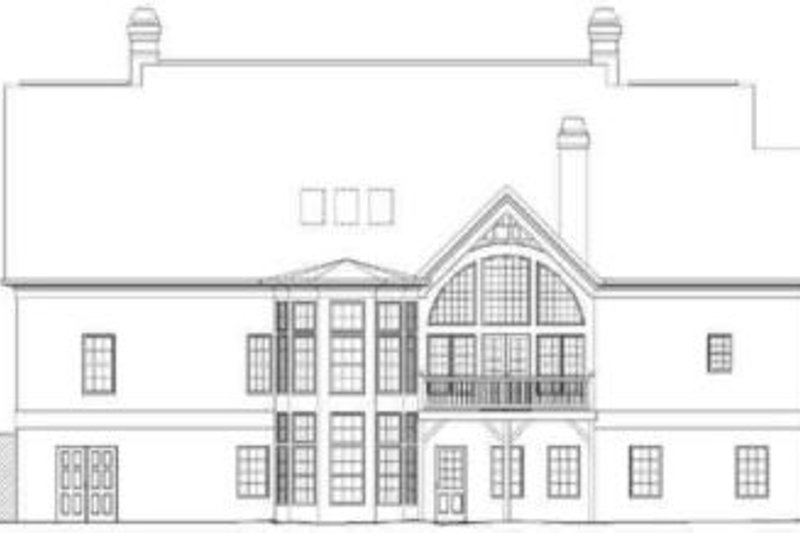 Dream House Plan - Exterior - Rear Elevation for Colonial House Plan #119-137 - 4 bed, 3.5 bath