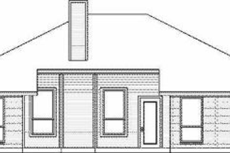 House Blueprint - Exterior - Rear Elevation for Traditional House Plan #84-111 - 3 bed, 2 bath