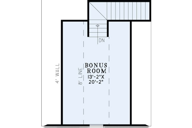 Dream House Plan - Floor Plan - Upper Floor for European House Plan #17-2453 - 3 bed, 2 bath