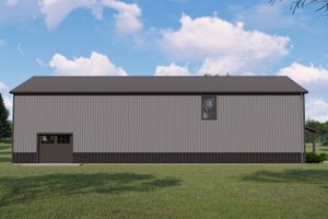 Exterior - Rear Elevation for Barndominium House Plan #1064-183 - 4 bed, 2.5 bath
