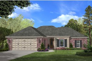Ranch Exterior - Front Elevation Plan #430-59
