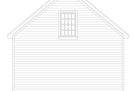 Exterior - Rear Elevation for Country House Plan #932-601, 0 bath