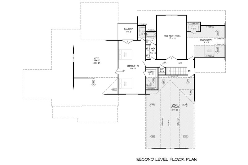 Dream House Plan - Floor Plan - Upper Floor for Traditional House Plan #932-530 - 4 bed, 3.5 bath