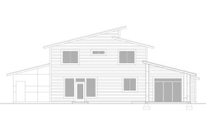 Exterior - Rear Elevation for Contemporary House Plan #112-217 - 5 bed, 2.5 bath