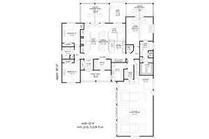 Floor Plan - Main Floor for Country House Plan #932-1015 - 3 bed, 2 bath