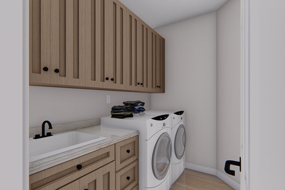 Interior - Laundry 1 for Craftsman House Plan #1060-134 - 4 bed, 2.5 bath