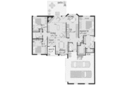 European Style House Plan - 3 Beds 2 Baths 1428 Sq/Ft Plan #36-318 