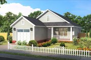 Cottage Style House Plan - 3 Beds 2 Baths 1284 Sq/Ft Plan #513-2187 
