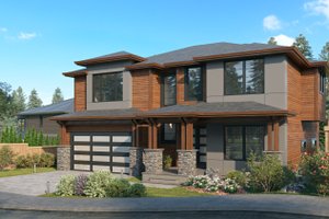 Exterior - Other Elevation 1 for Contemporary House Plan #1066-210 - 5 bed, 3 bath