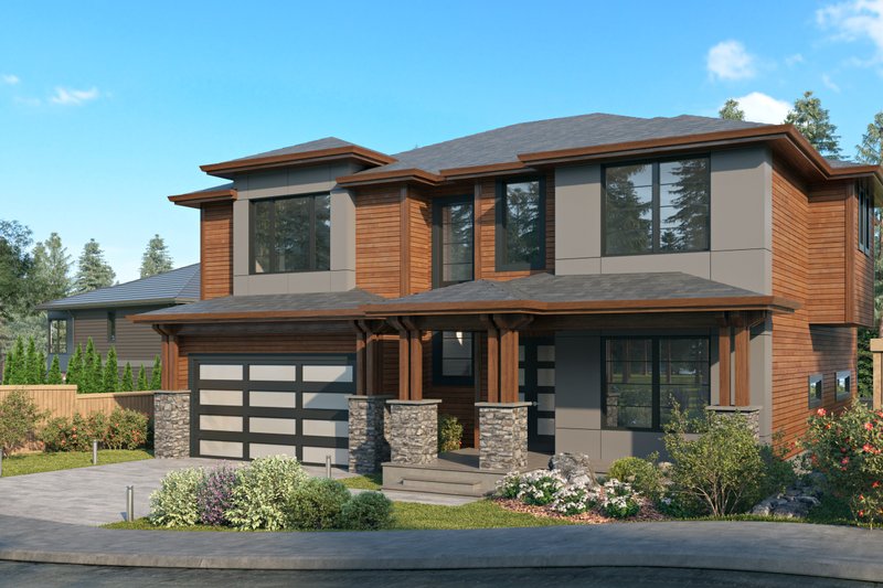 Dream House Plan - Exterior - Other Elevation 1 for Contemporary House Plan #1066-210 - 5 bed, 3 bath