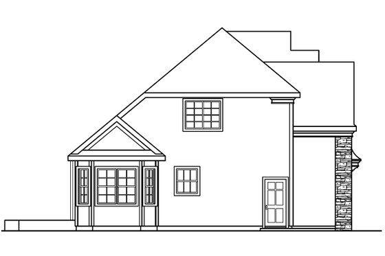 Exterior - Other Elevation for Country House Plan #124-539 - 4 bed, 2.5 bath