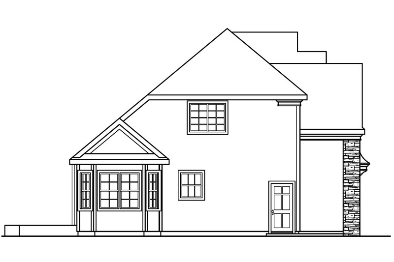 Home Plan - Exterior - Other Elevation for Country House Plan #124-539 - 4 bed, 2.5 bath