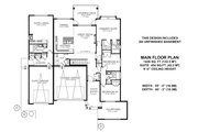 Contemporary Style House Plan - 3 Beds 2 Baths 1880 Sq/Ft Plan #1100-78 