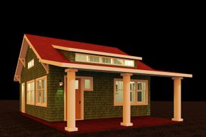 Craftsman Exterior - Front Elevation Plan #917-38