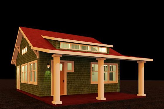 Craftsman Exterior - Front Elevation Plan #917-38