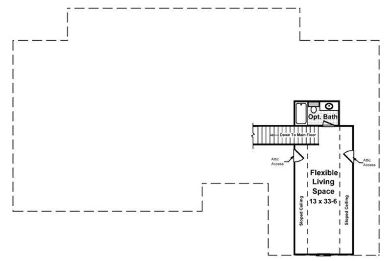 Dream House Plan - Floor Plan - Upper Floor for Country House Plan #21-416 - 4 bed, 3 bath