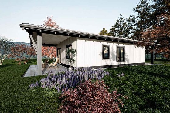 Exterior - Other Elevation for Farmhouse House Plan #1101-52 - 2 bed, 1 bath