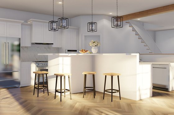 Interior - Kitchen for Farmhouse House Plan #923-318 - 3 bed, 3 bath